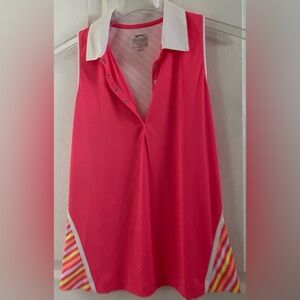 SLAZENGER .. WOMENS ..Pink Sleeveless Golf Top